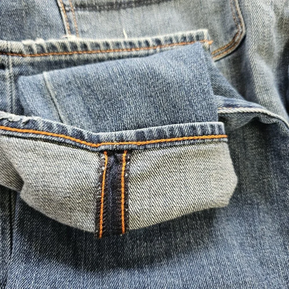 Jean Shop Jeans Womens Size 28 P Ellen Petite Distressed Selvedge Denim EUC - Picture 3 of 13